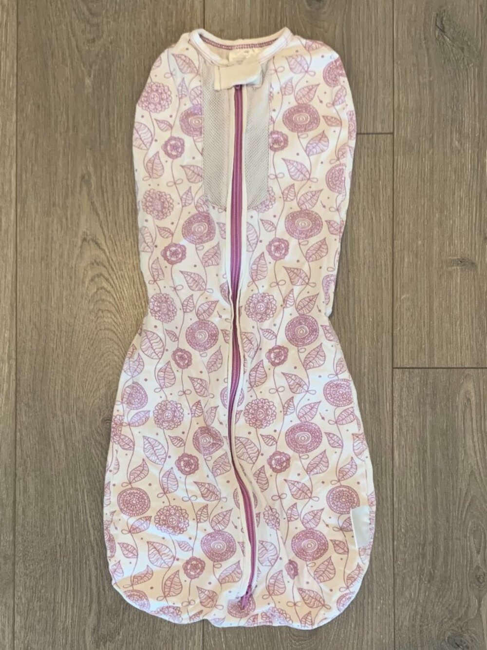 Woombie Air Purple Leafy Print 14-19 lbs